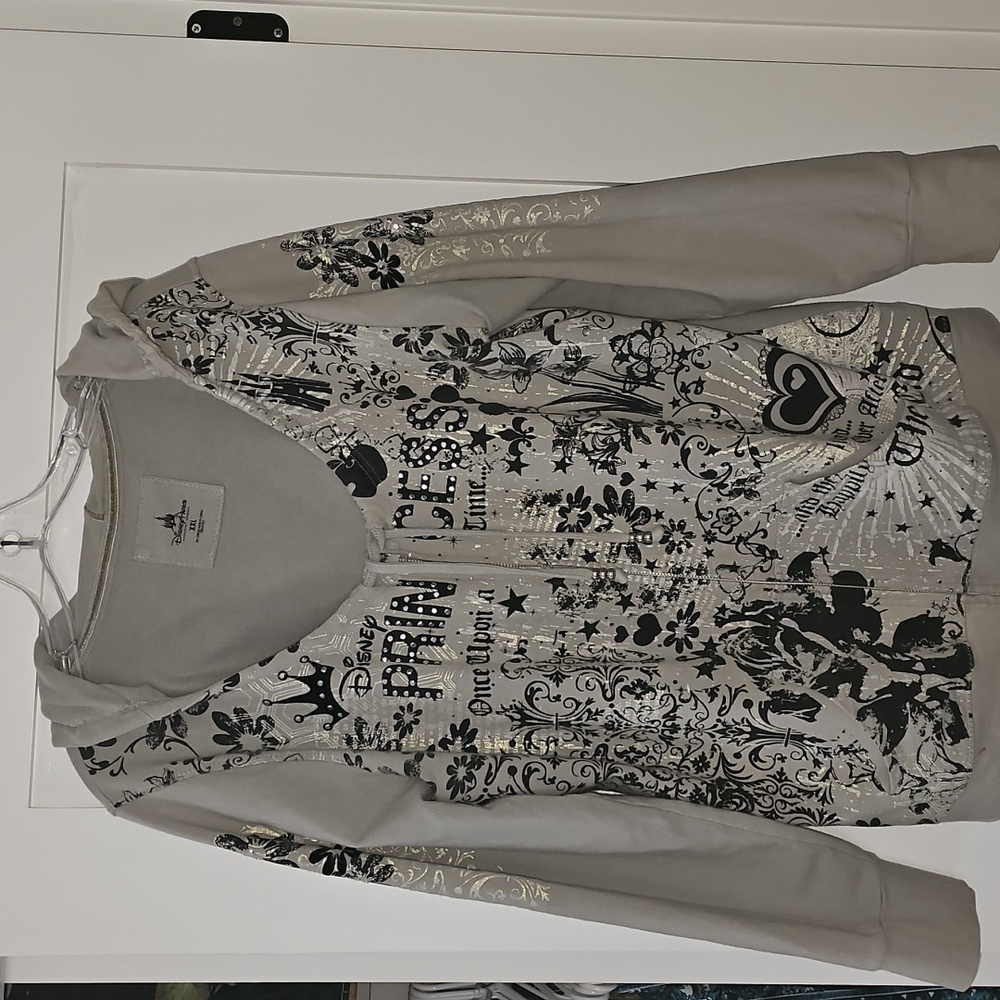 Disney Princess Gray Hoodie/Sweatshirt